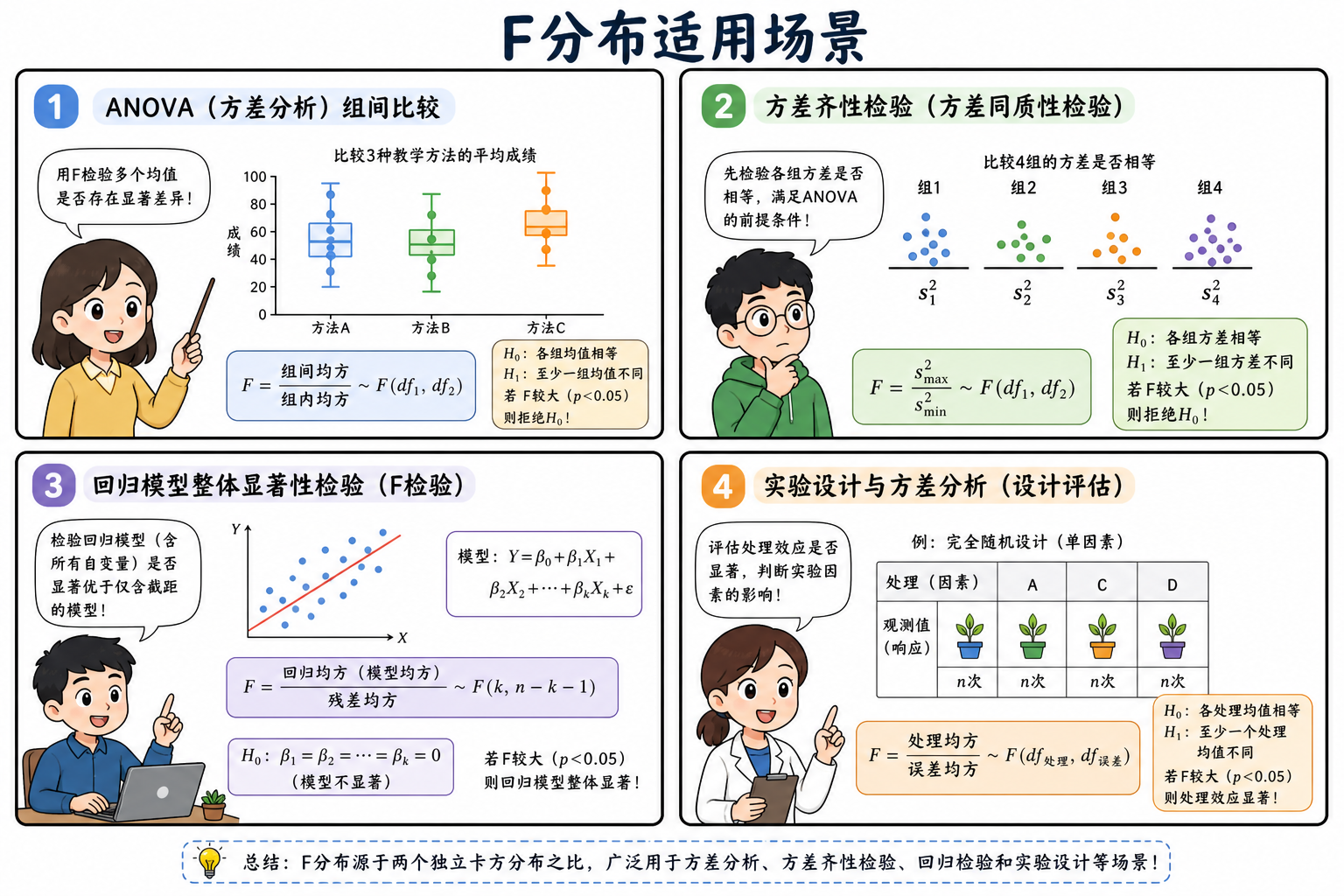 图 3 ANOVA 与方差比