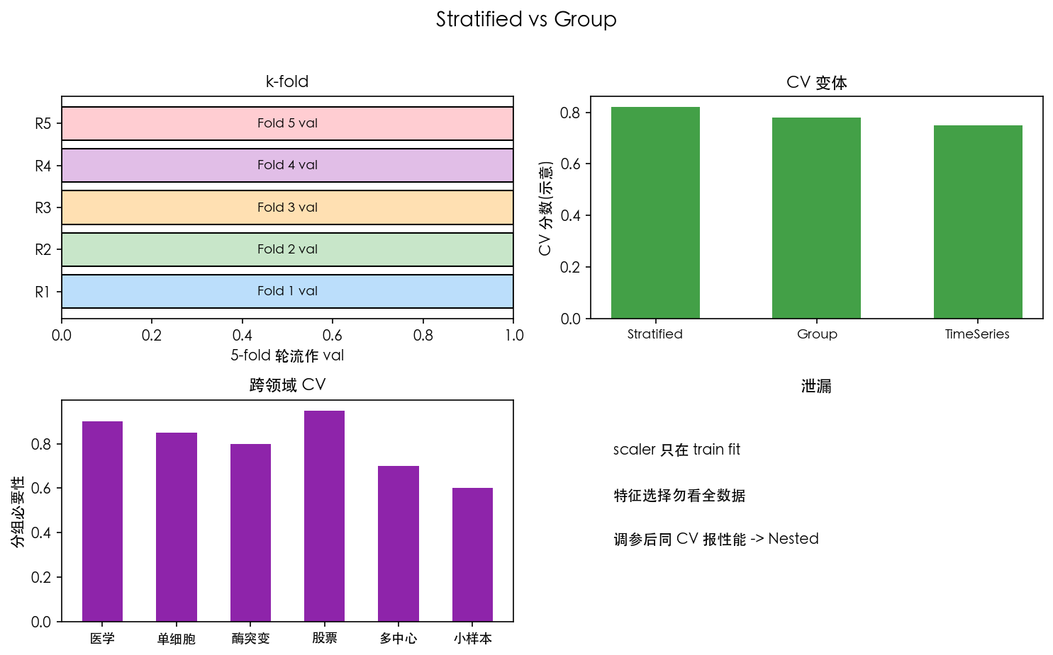 图 2 Stratified vs Group