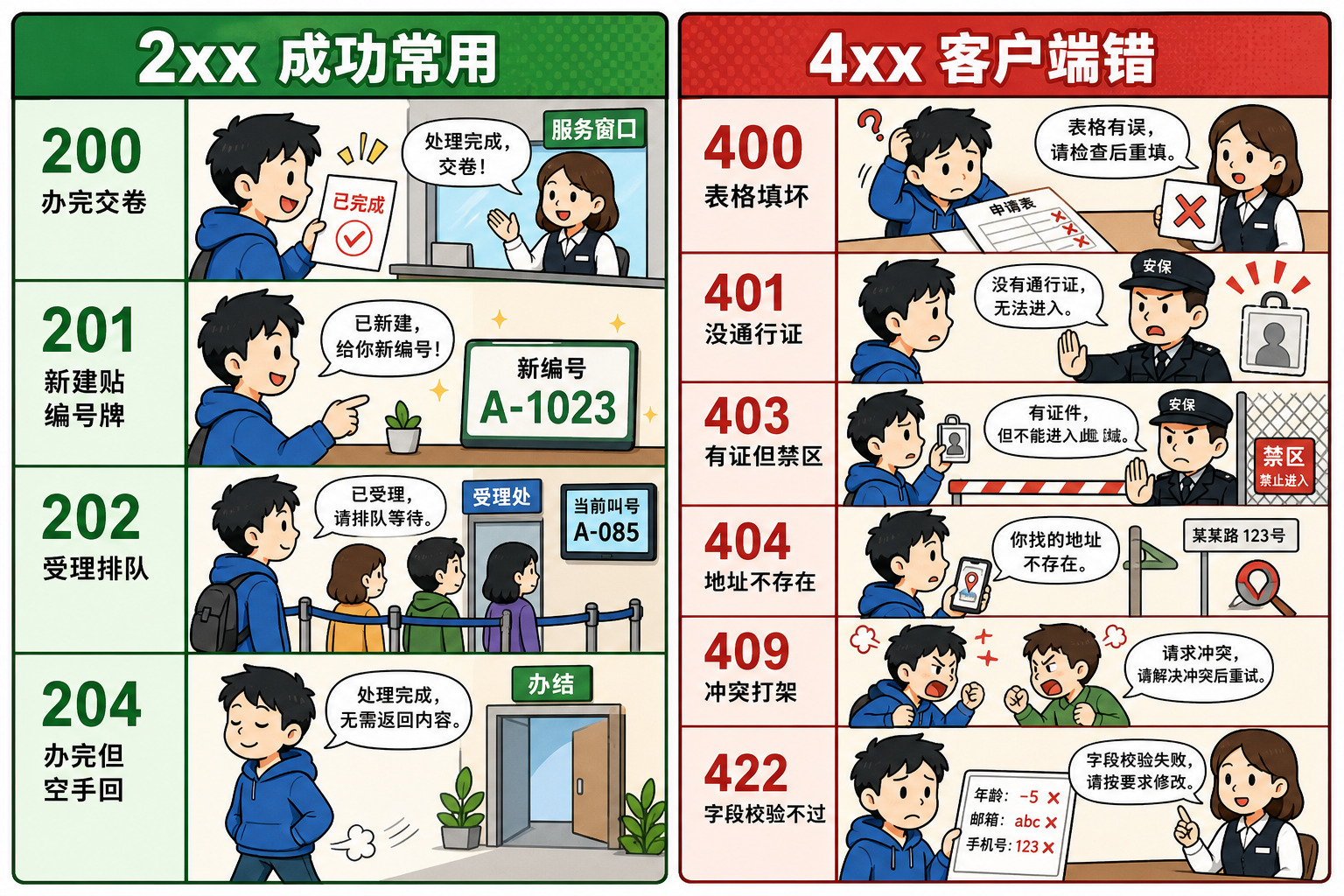 图 B 2xx 与常见 4xx